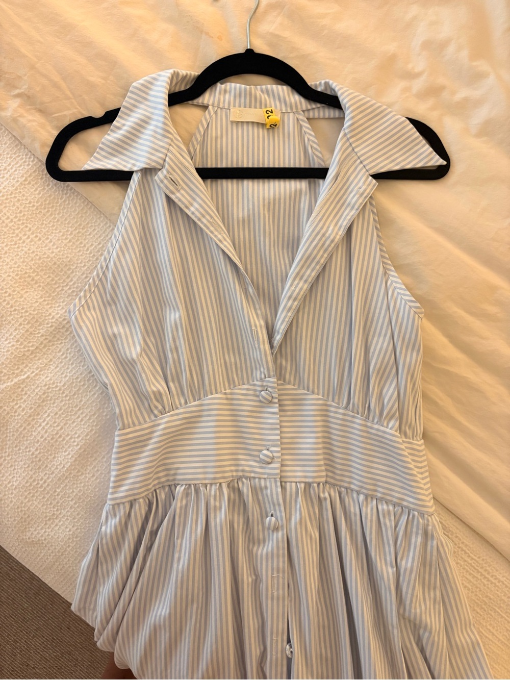 Vita Grace Viera iconic dress in Light Blue stripes